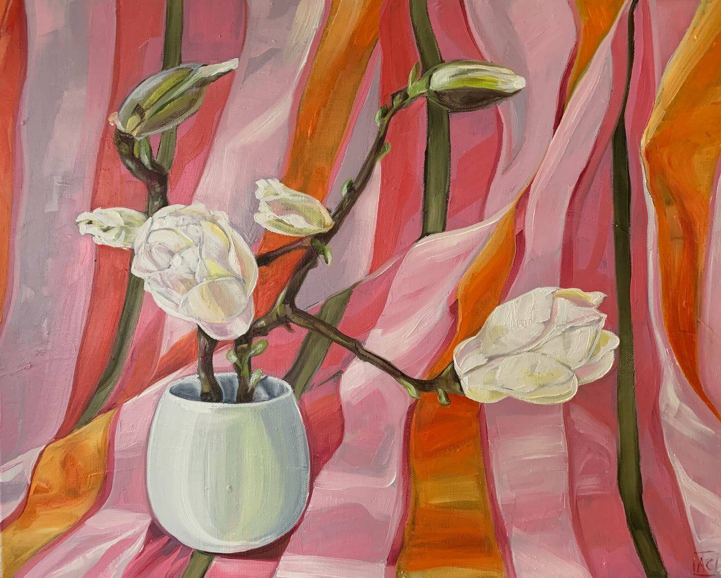 In the 70's there was this striped sheet and Magnolias