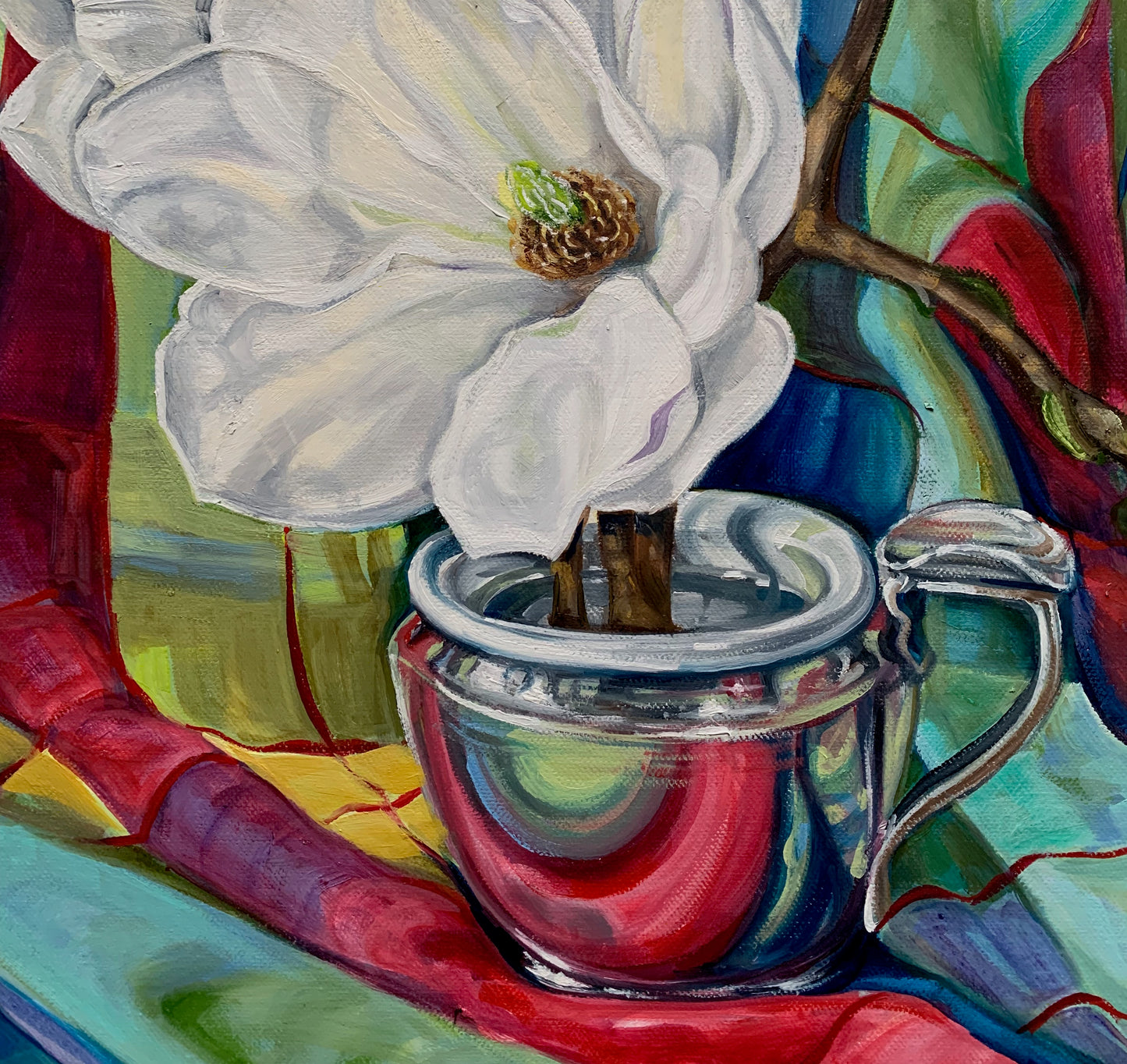 Magnolia and Vintage Checks