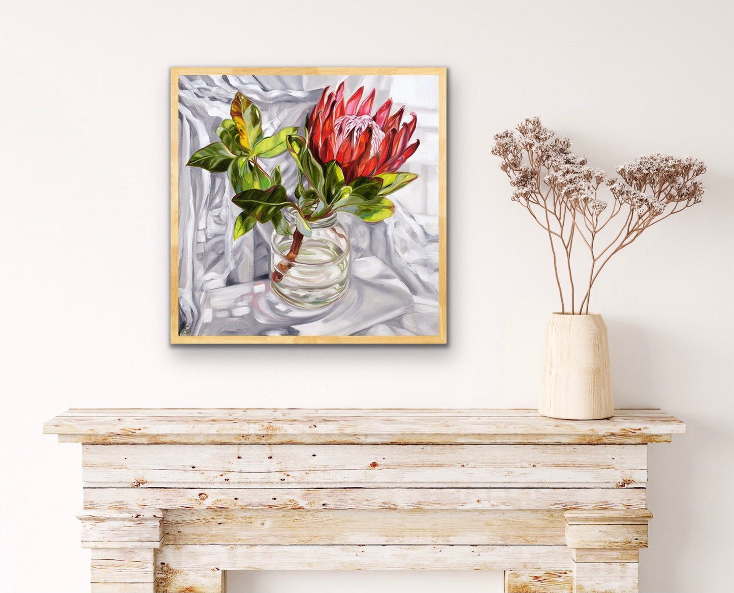 Vintage Actil Sheet Protea glows like a King