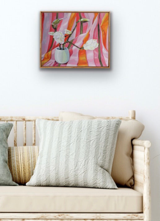 In the 70's there was this striped sheet and Magnolias