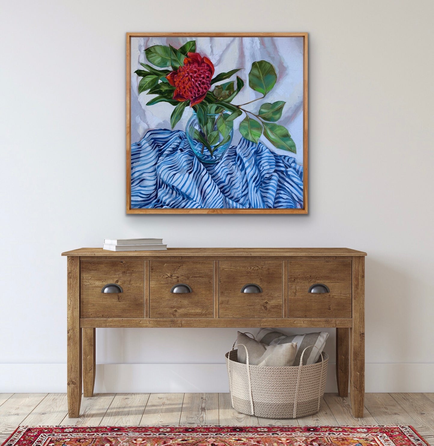 GUM NUT STRIPES AND WARATAH