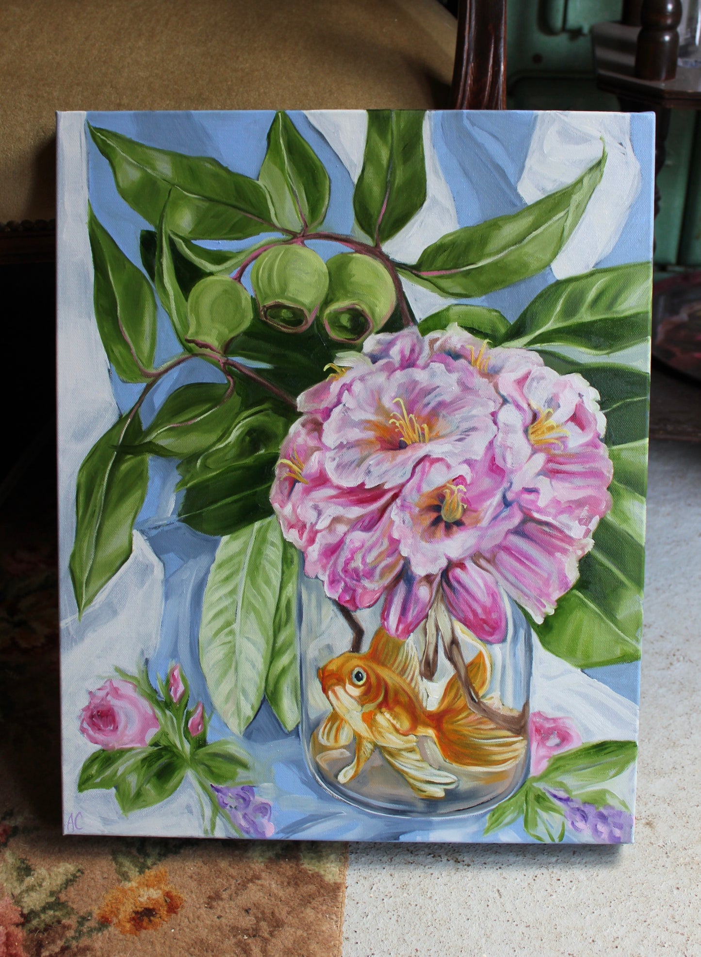 Roses, Rhodo and the Floaty Fish