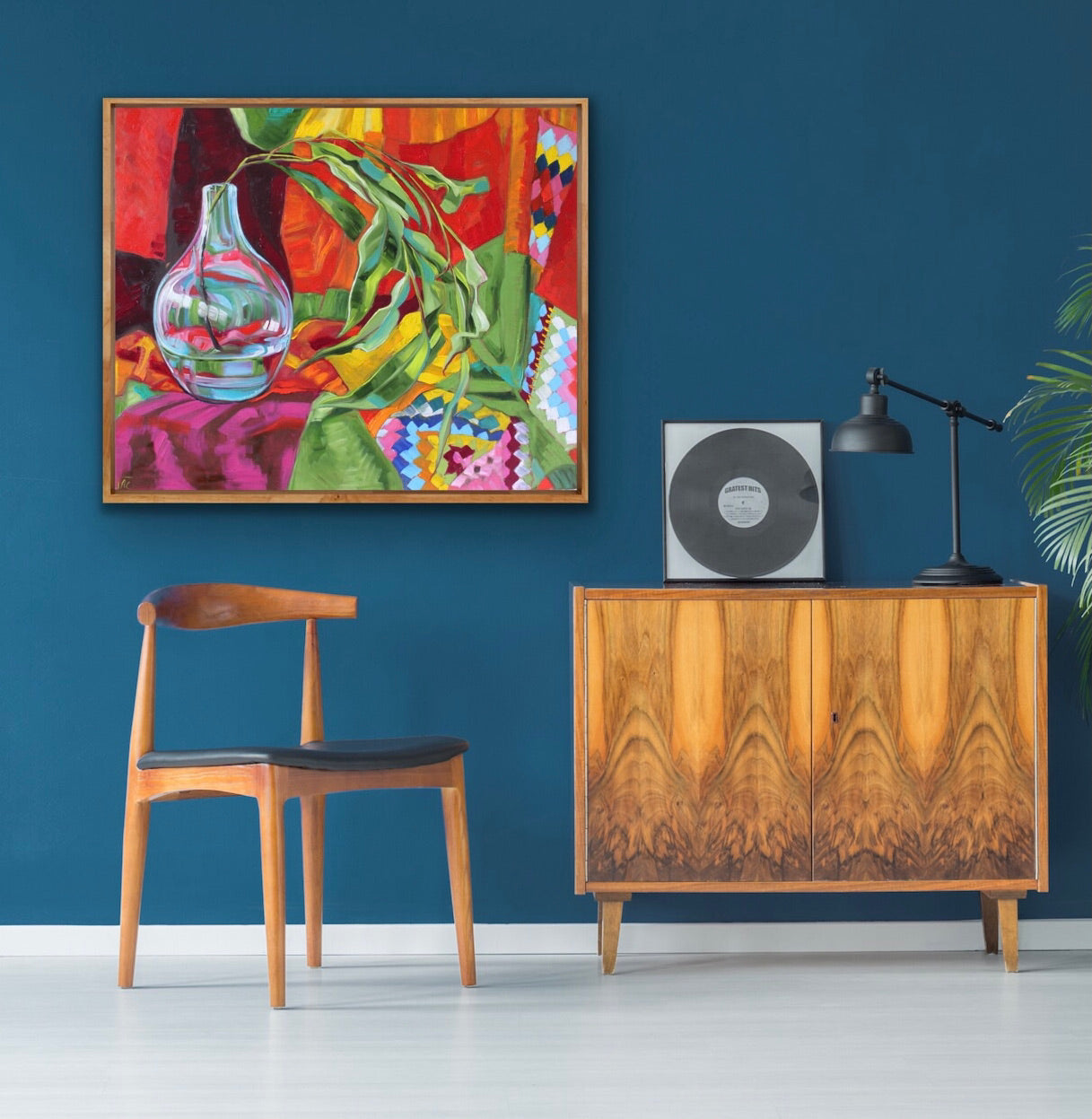 Turquoise Glass and the Harlequin Blanket