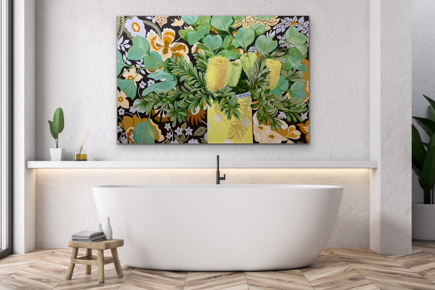 Banksias, Dollar Gum and the Vintage Sanderson