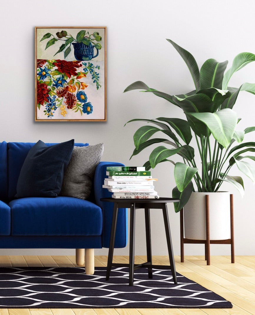 Souvenir Australiana - small blue jug