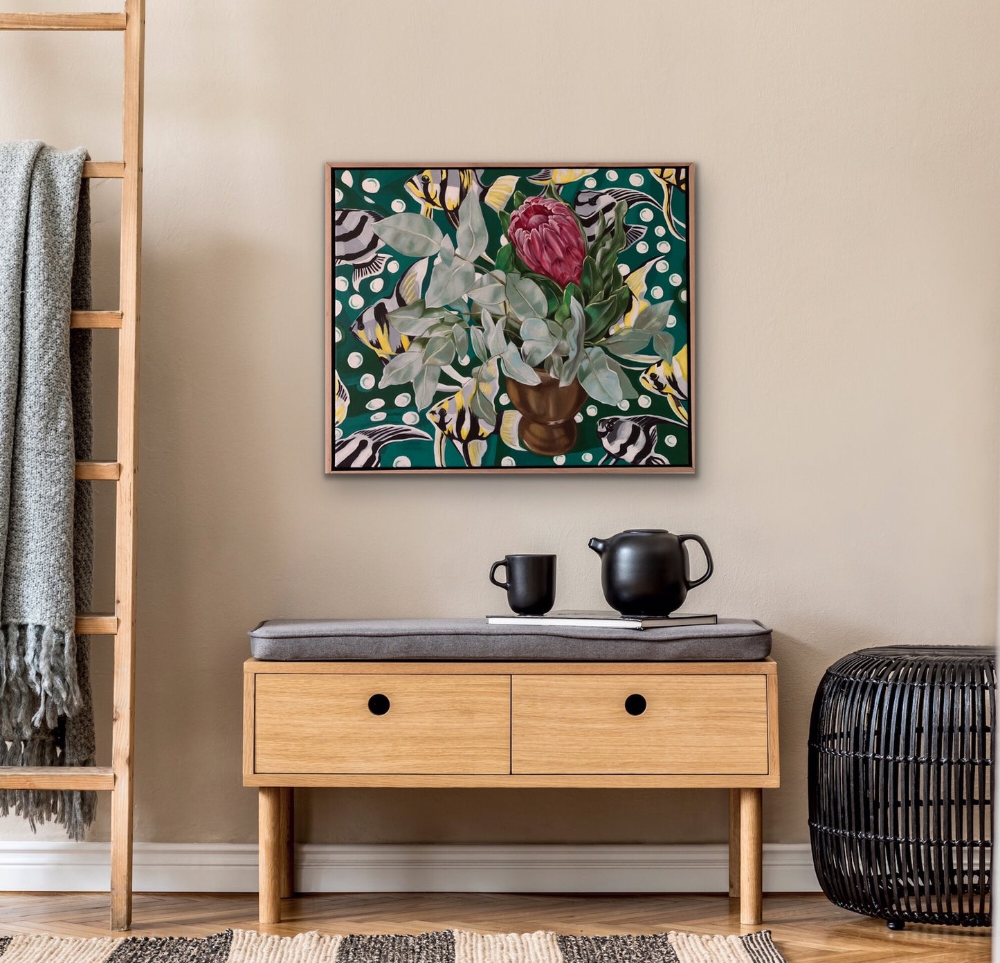 Gum leaves and the Angel Fish