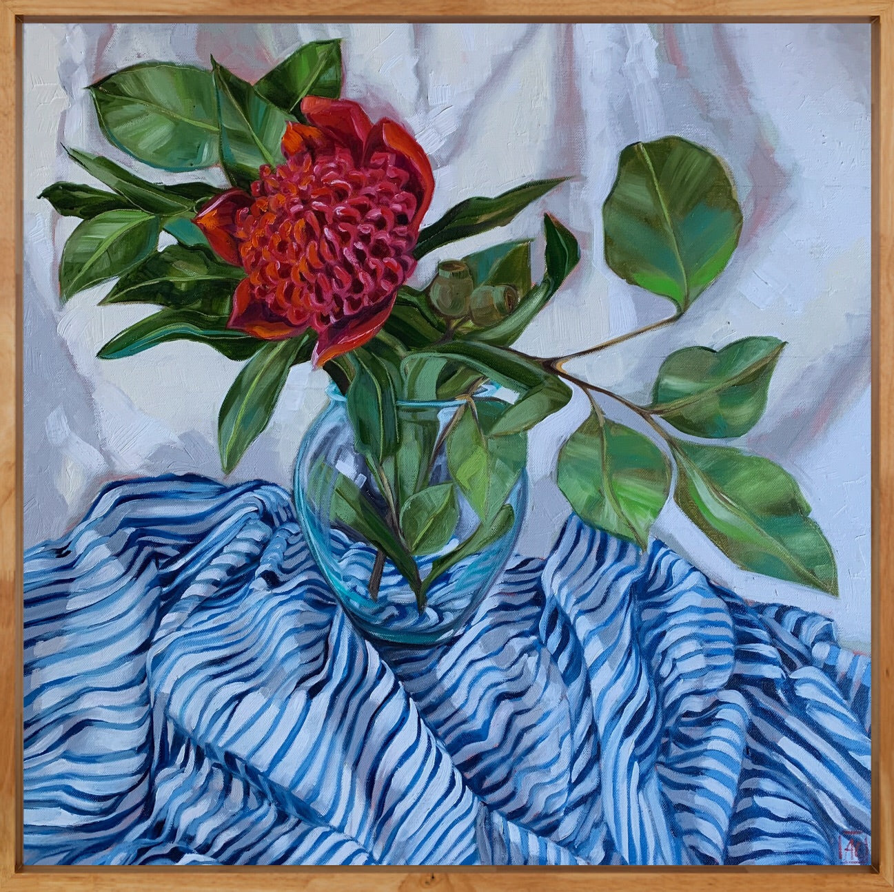 GUM NUT STRIPES AND WARATAH
