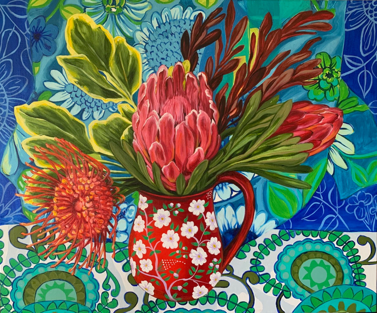 Retro Blue and the Pullalating Proteas