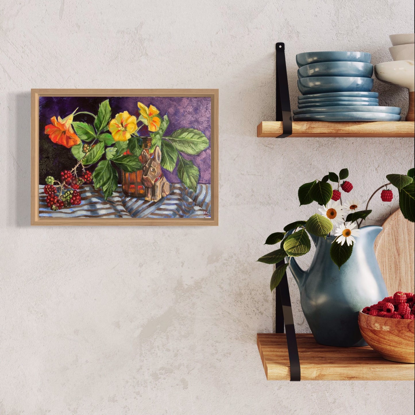 Blackberries with side eye