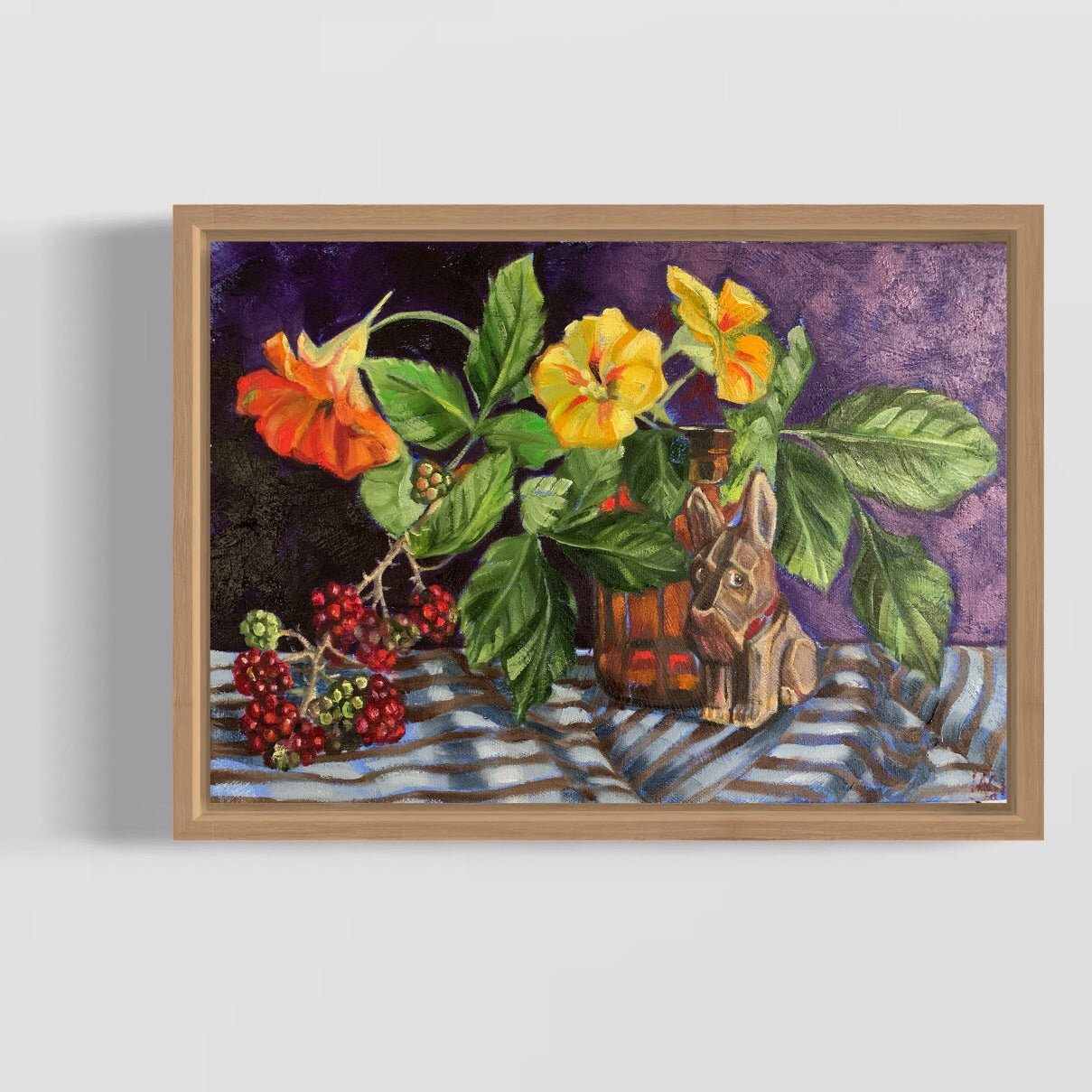 Blackberries with side eye