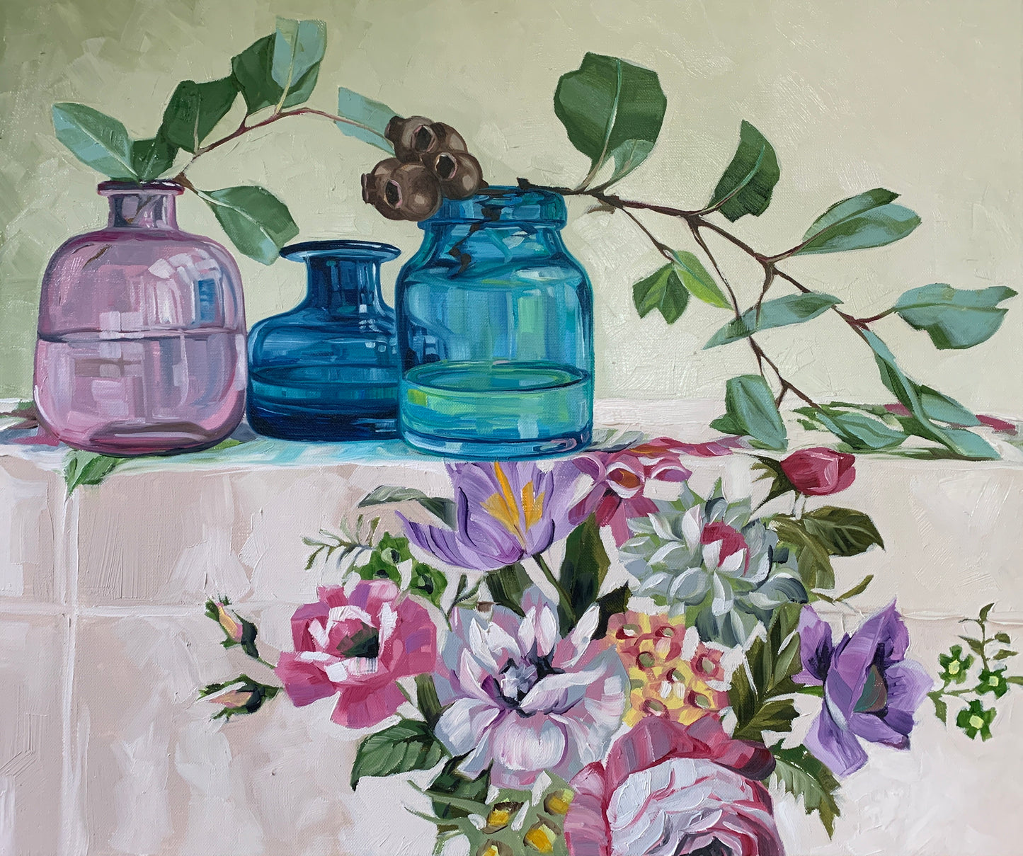 Dollar Gum and colour glass