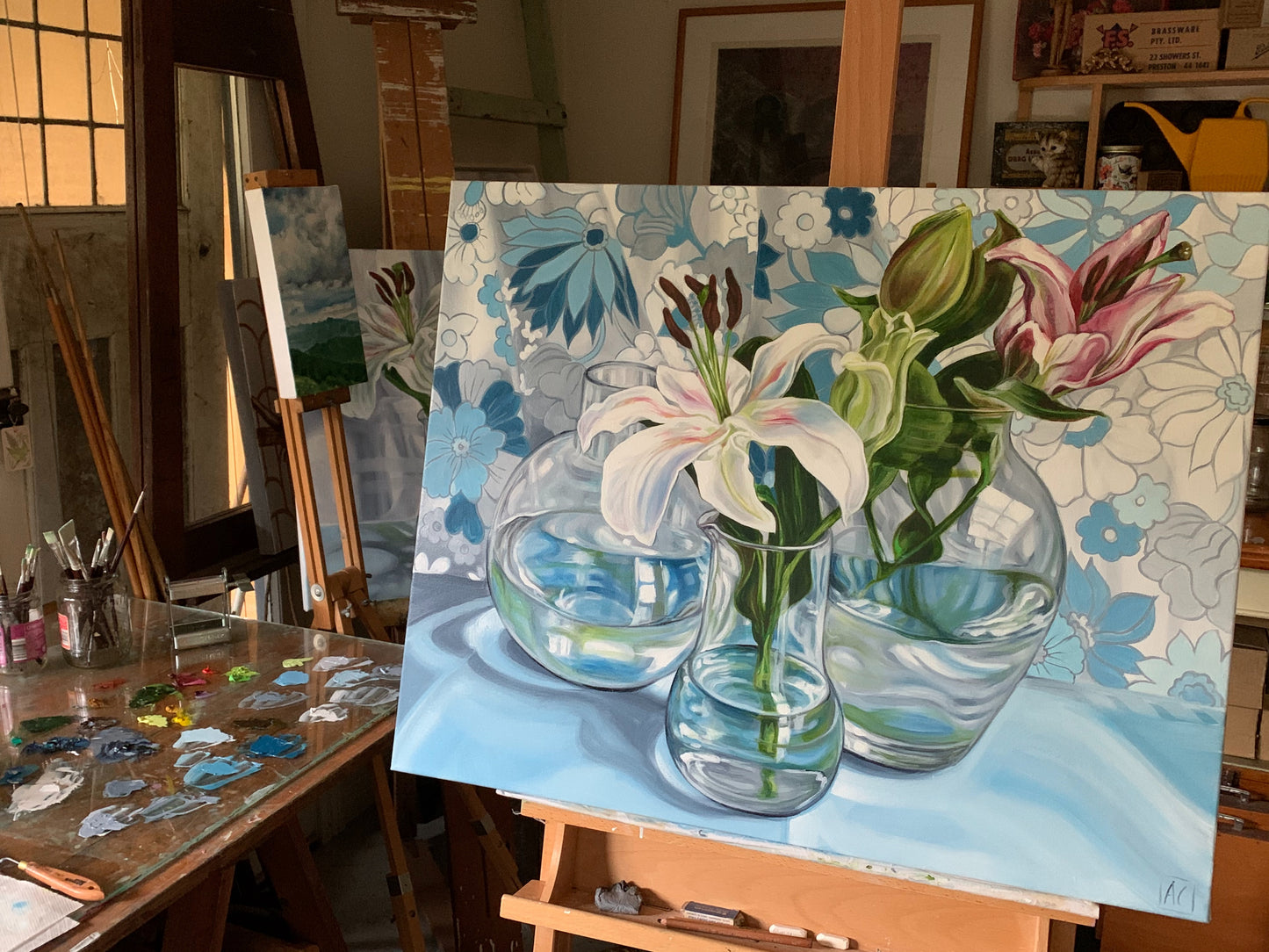 Siblings and Words of the Day - White Lilium