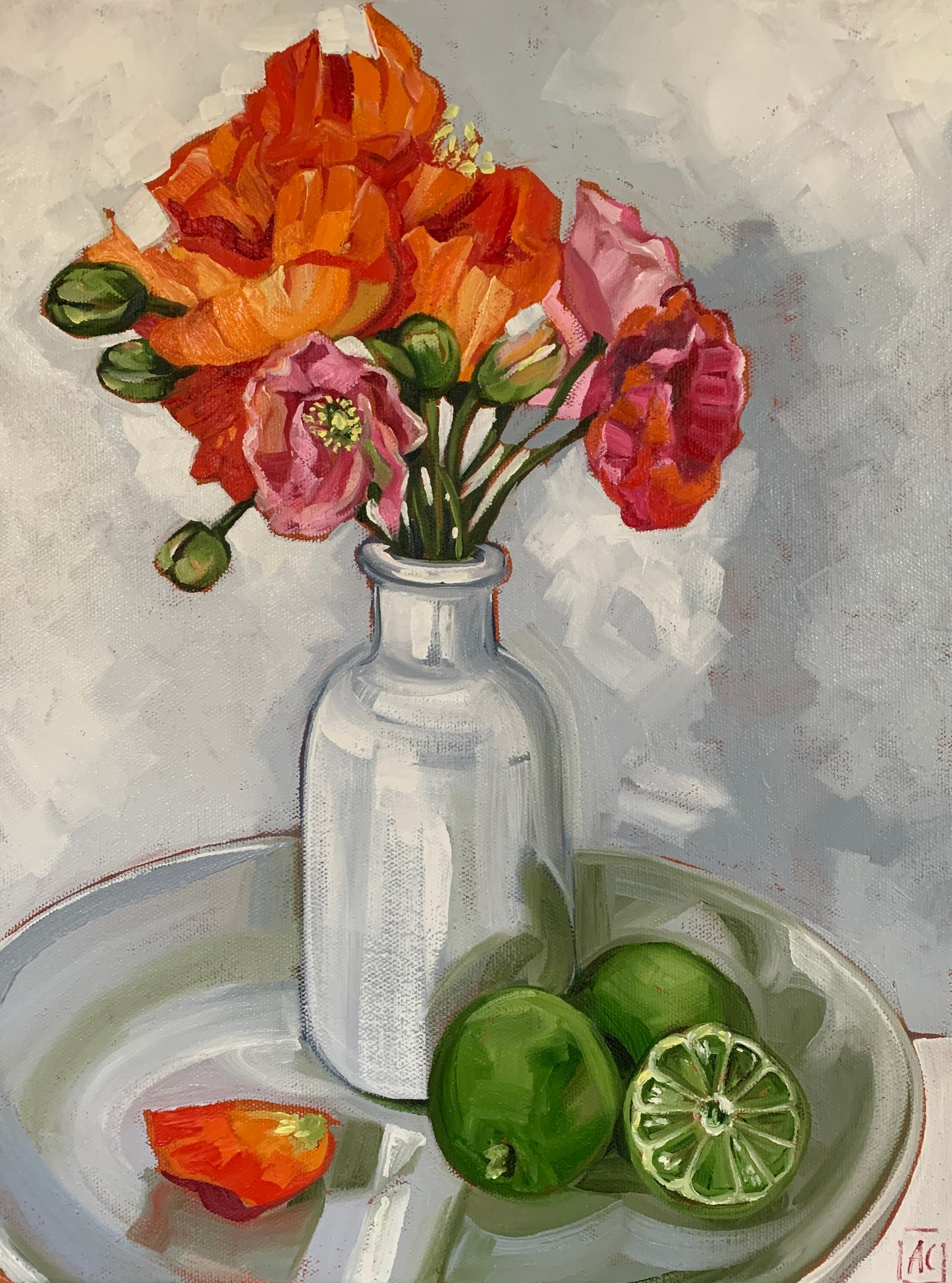 Poppies and Limes - Study