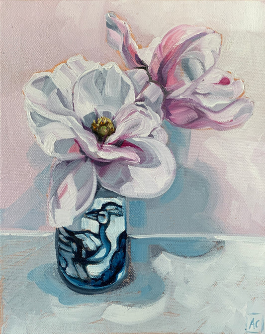 Magnolias and the Blue Bird