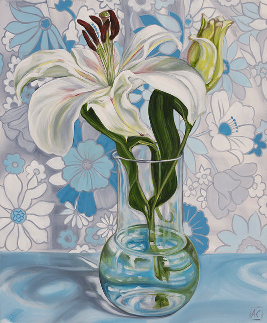 Siblings and Words of the Day - White Lilium - PRINT LIMITED EDITION