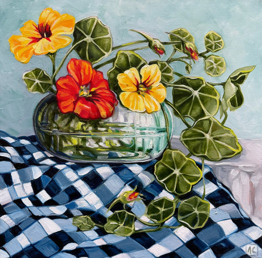 Cloth - Nasturtium checks