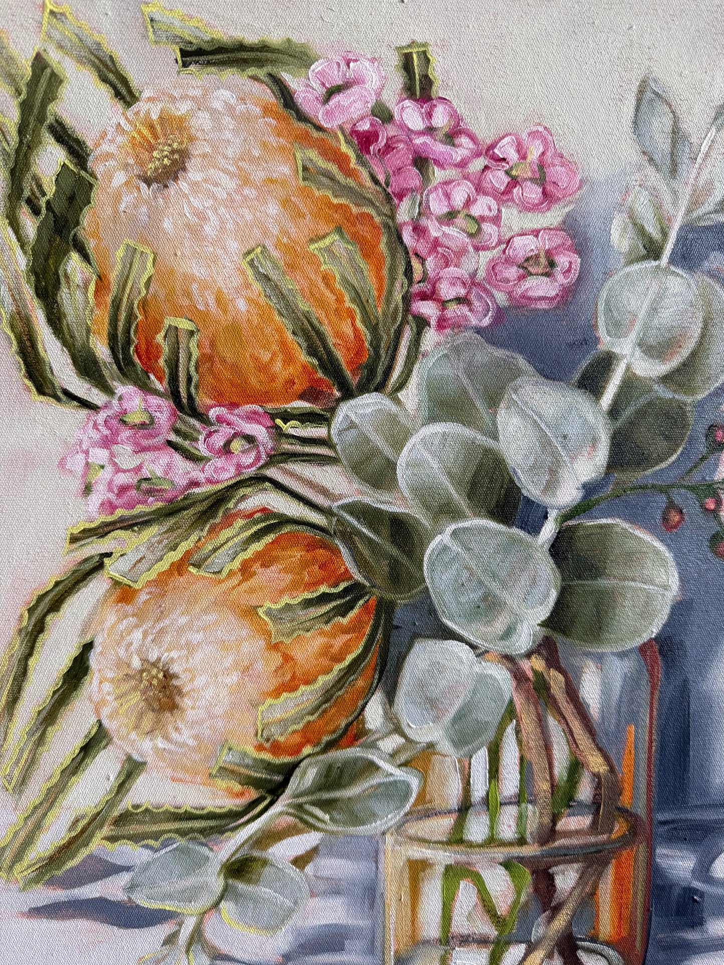Banksia and wax flower #1