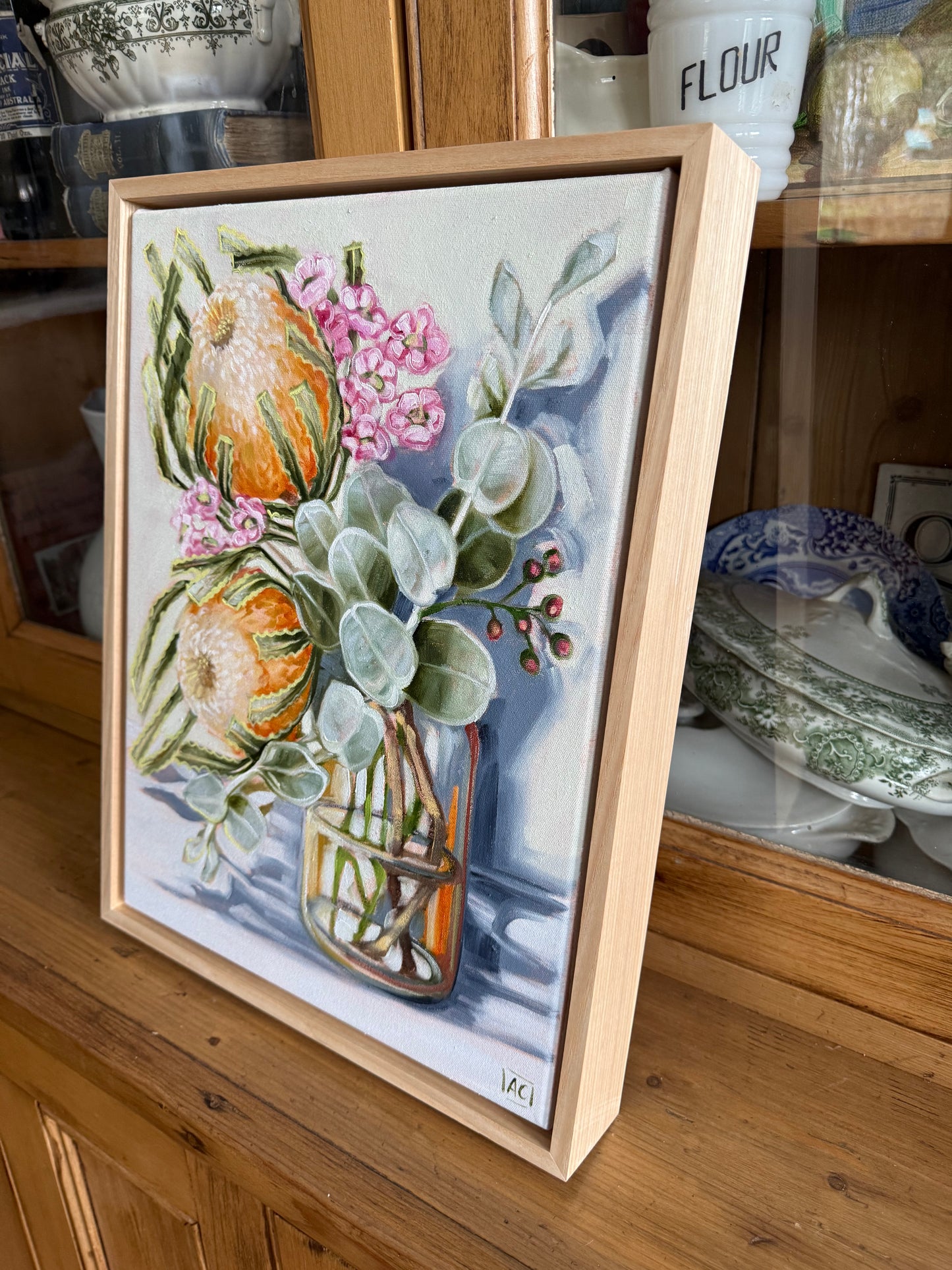 Banksia and wax flower #1