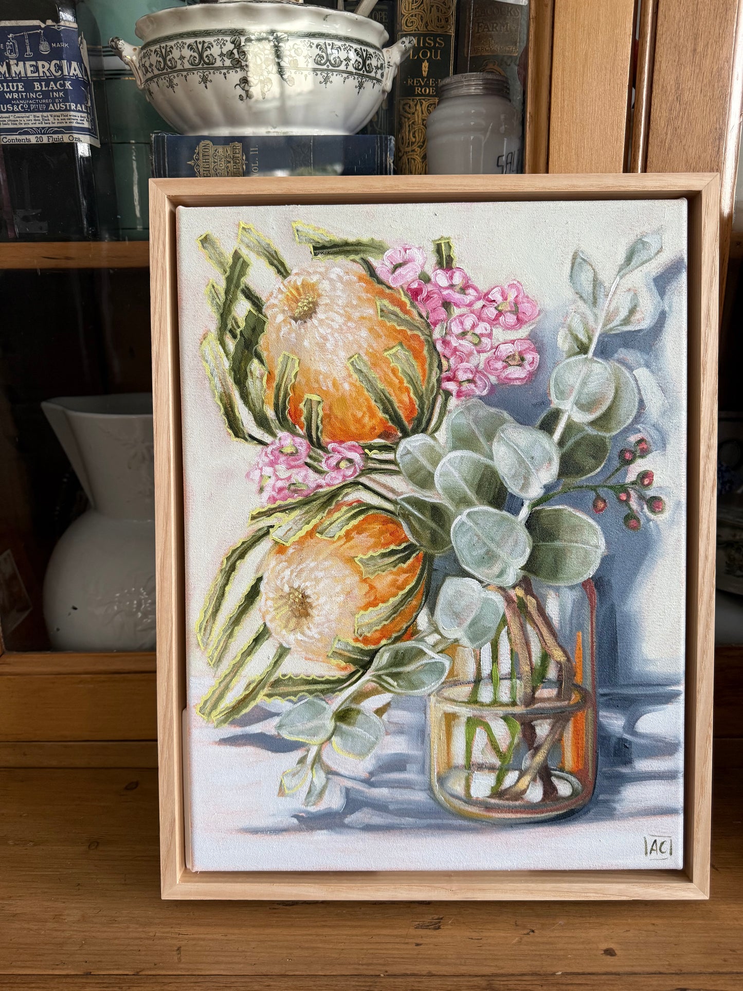 Banksia and wax flower #1