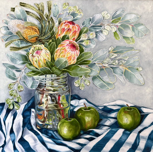 Eucalyptus, Protea and Stripes