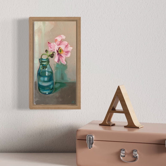 Windflower and blue glass