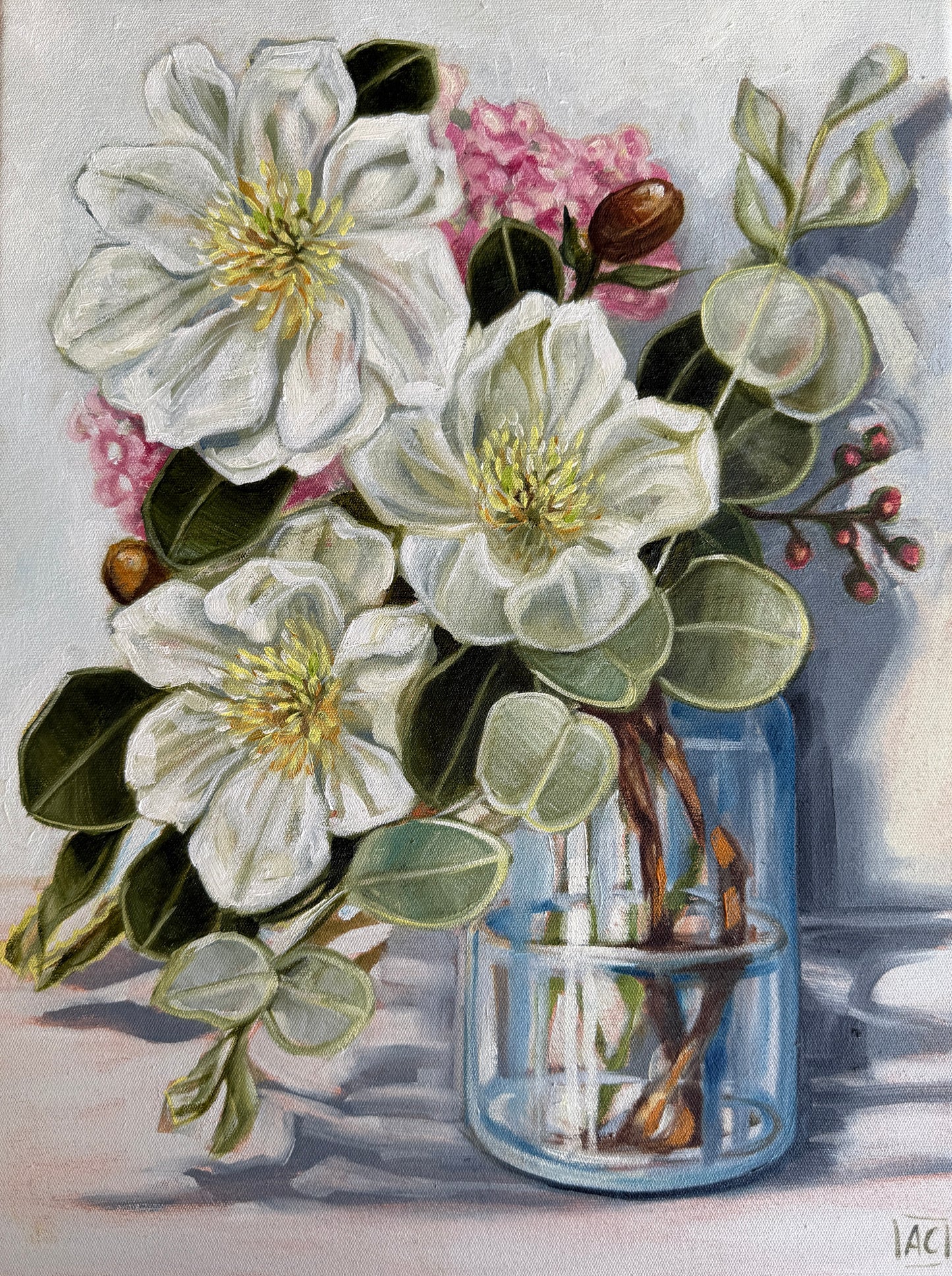 Magnolia and wax flower