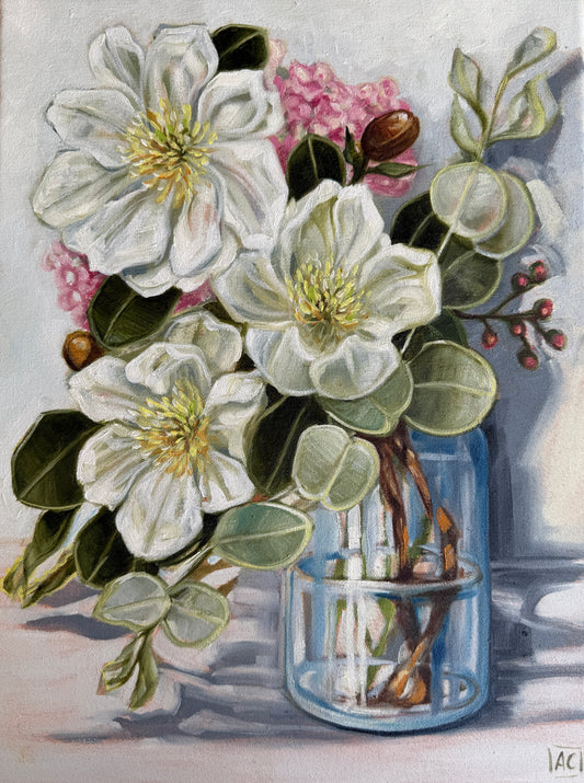 Magnolia and wax flower