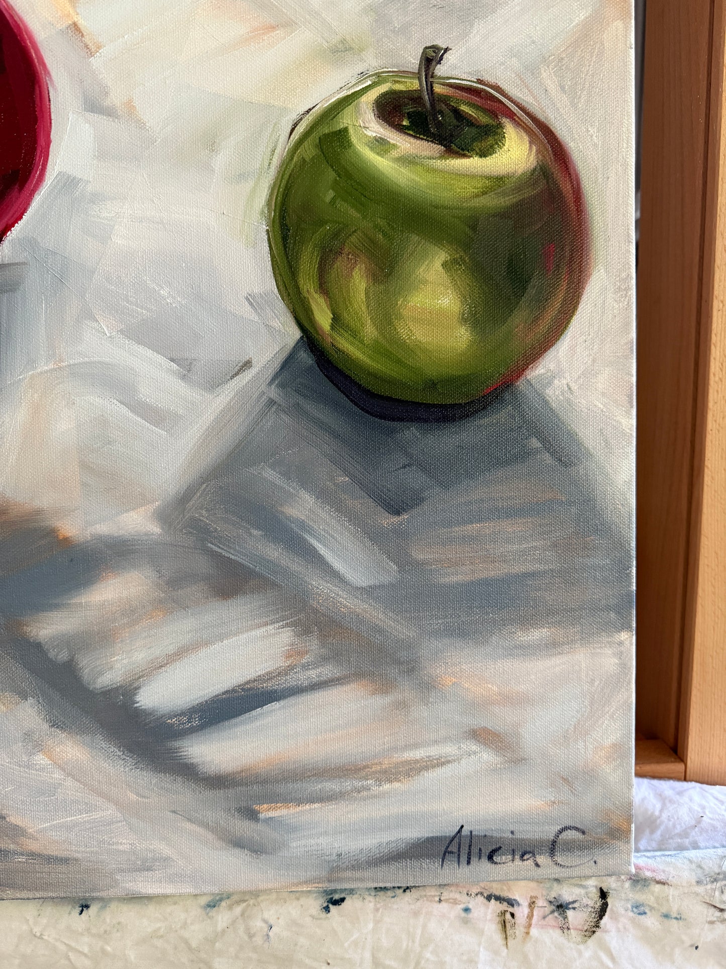 Summer Apples in the Studio