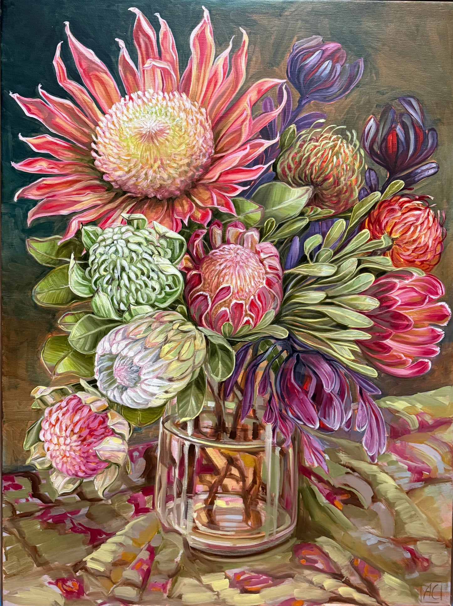 Snippets from the gardens on velvet