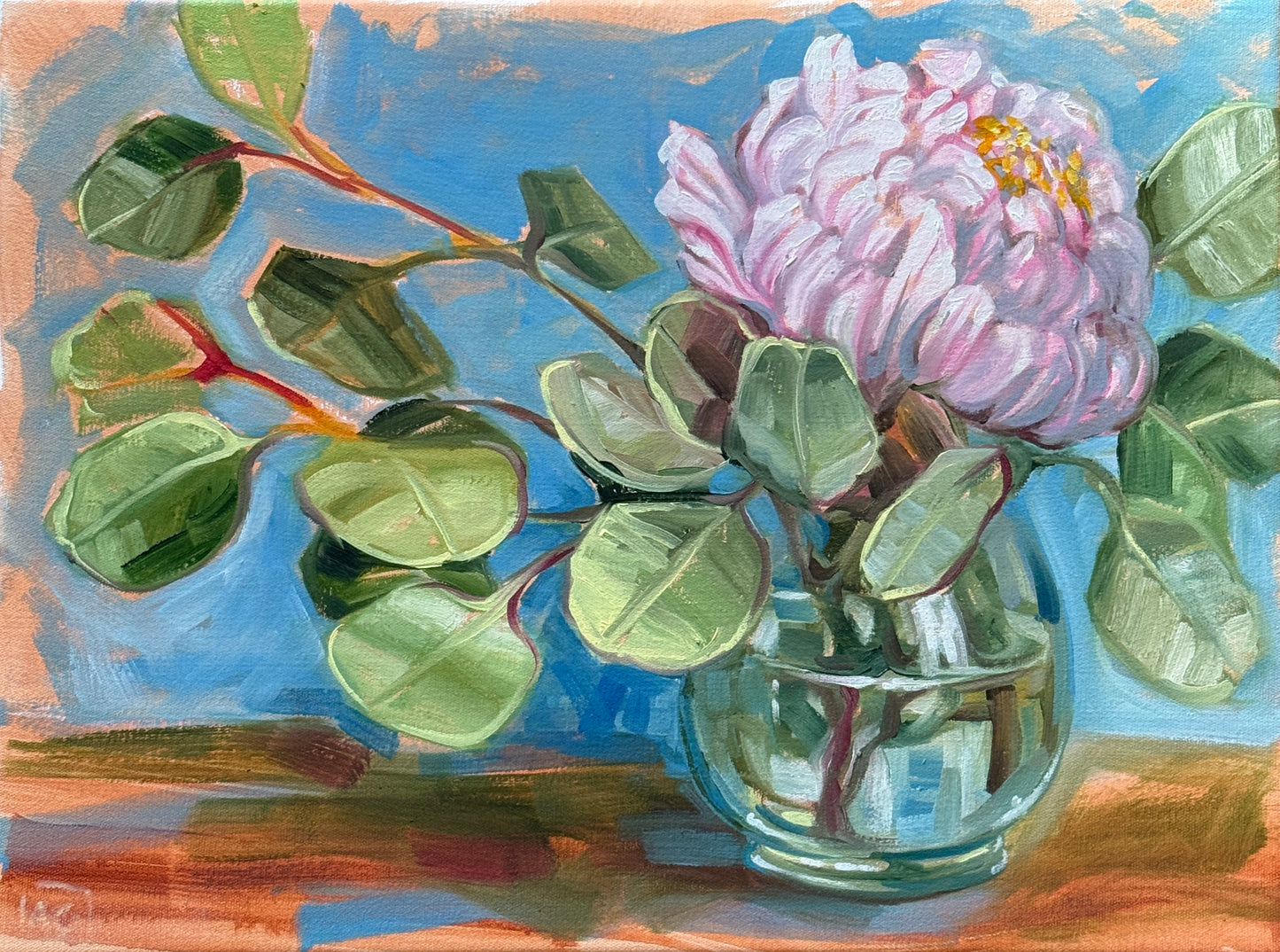 Peony and Dollar Gum Study 1