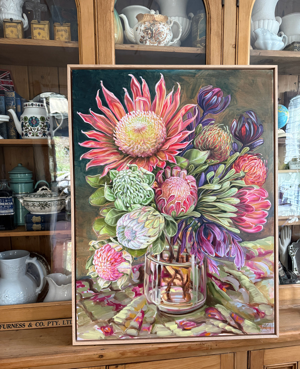 Waratahs and Proteas from the Gardens (Carried Here)