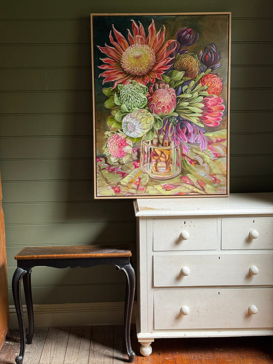 Waratahs and Proteas from the Gardens (Carried Here)