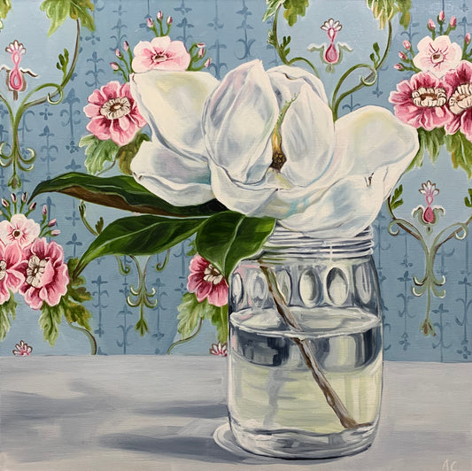 Magnolia and the Vintage Wallpaper