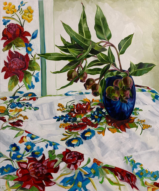 Souvenir and Gum nuts in Blue