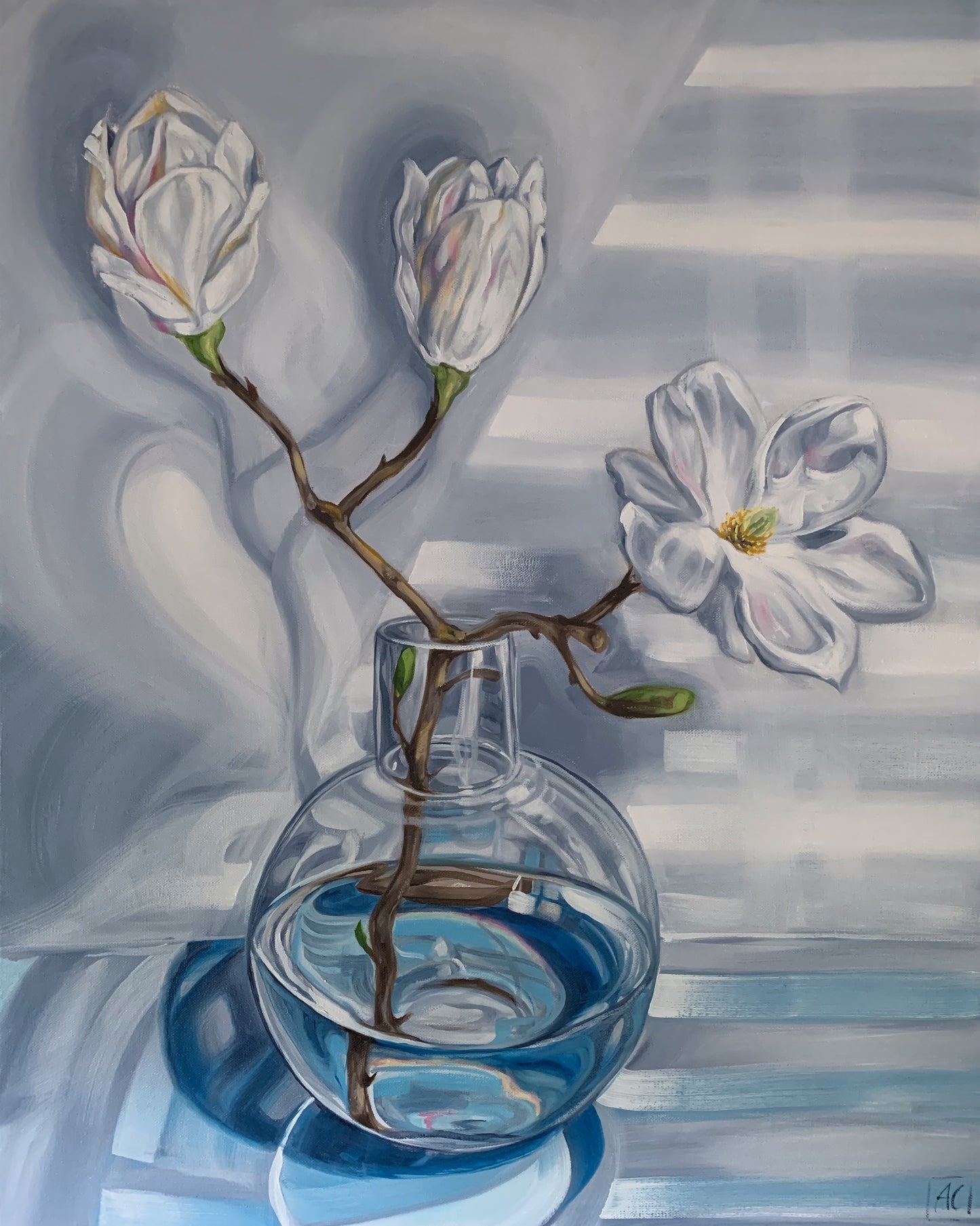 Magnolia Reflections in Blue #2