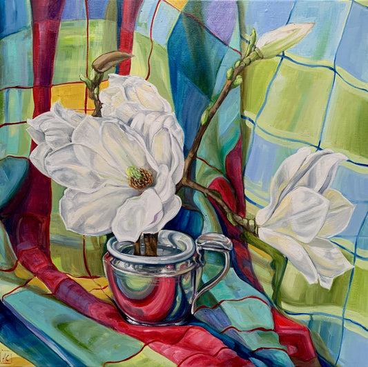 Magnolia and Vintage Checks