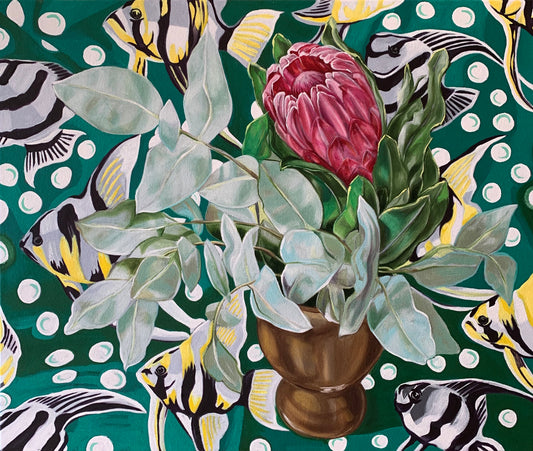 Gum leaves and the Angel Fish