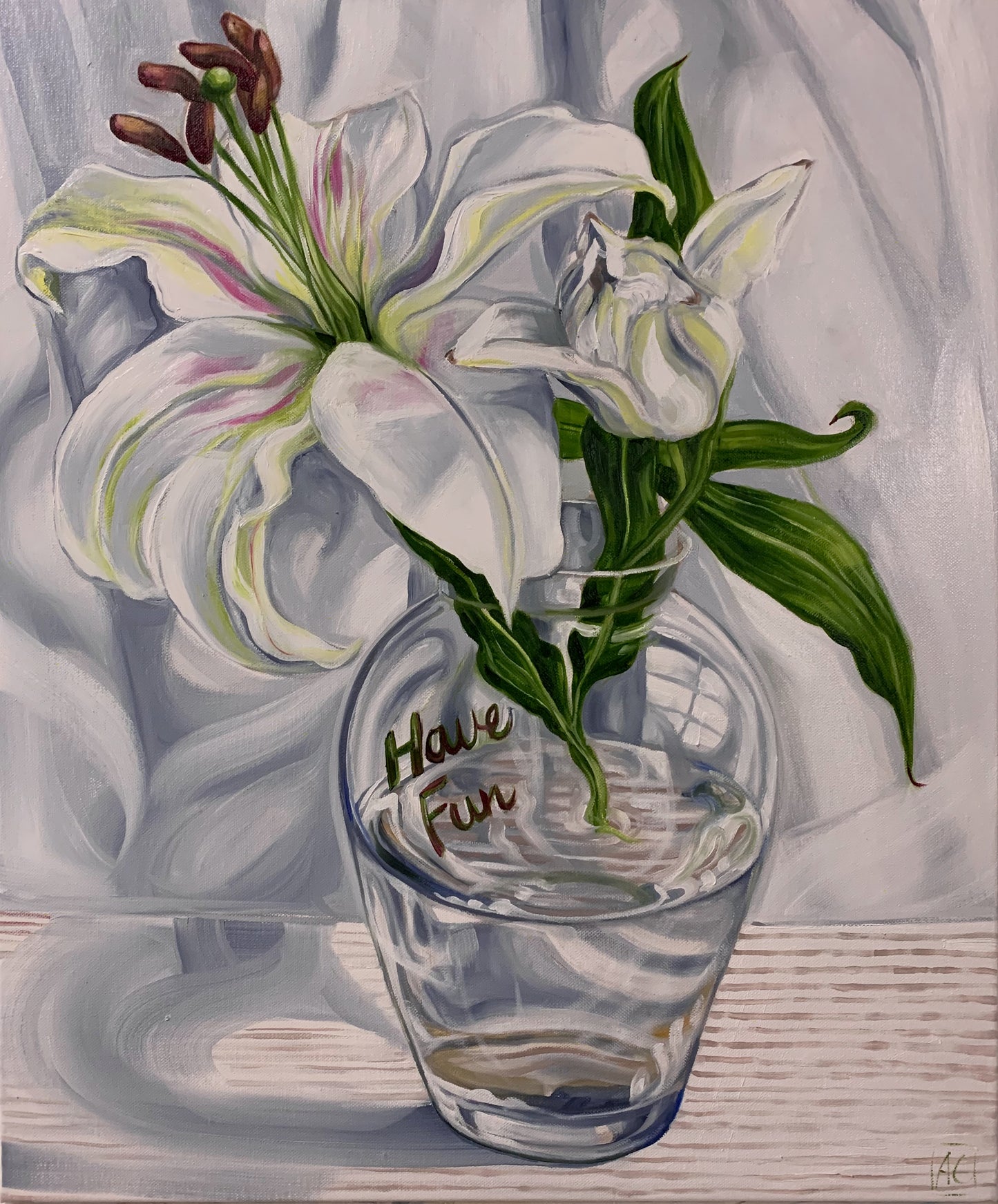 Flowers and Words of the Day - White Lillium