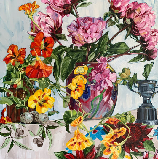 Quail eggs and Waratah - Souvenir